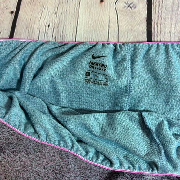 Nike Pro Plus Purple Heather Women's Dri-FIT Athletic Training Gym Shorts XL - Picture 5 of 9